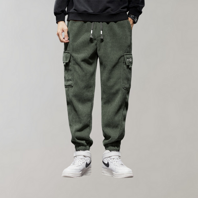 Osvald - Stilvolle lässige Cord-Cargo-Hose für Männer