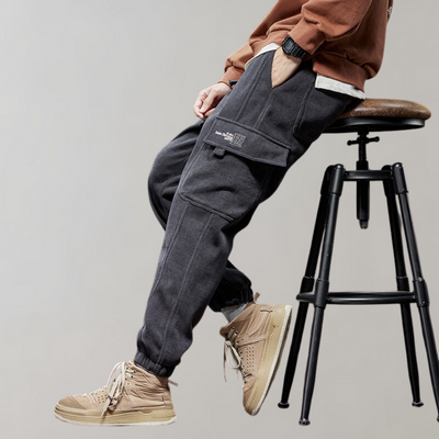Osvald - Stilvolle lässige Cord-Cargo-Hose für Männer