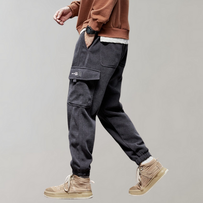 Osvald - Stilvolle lässige Cord-Cargo-Hose für Männer