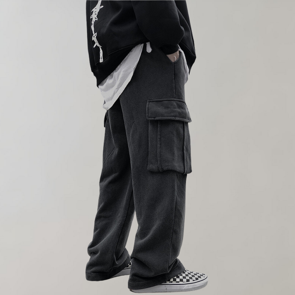 Tjalfe - Stylische Cargo-Hose aus Cord mit verstellbarem Kordelzug
