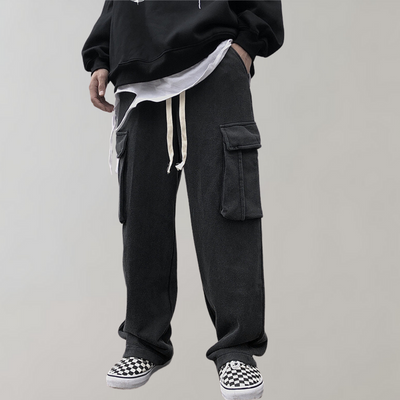 Tjalfe - Stylische Cargo-Hose aus Cord mit verstellbarem Kordelzug