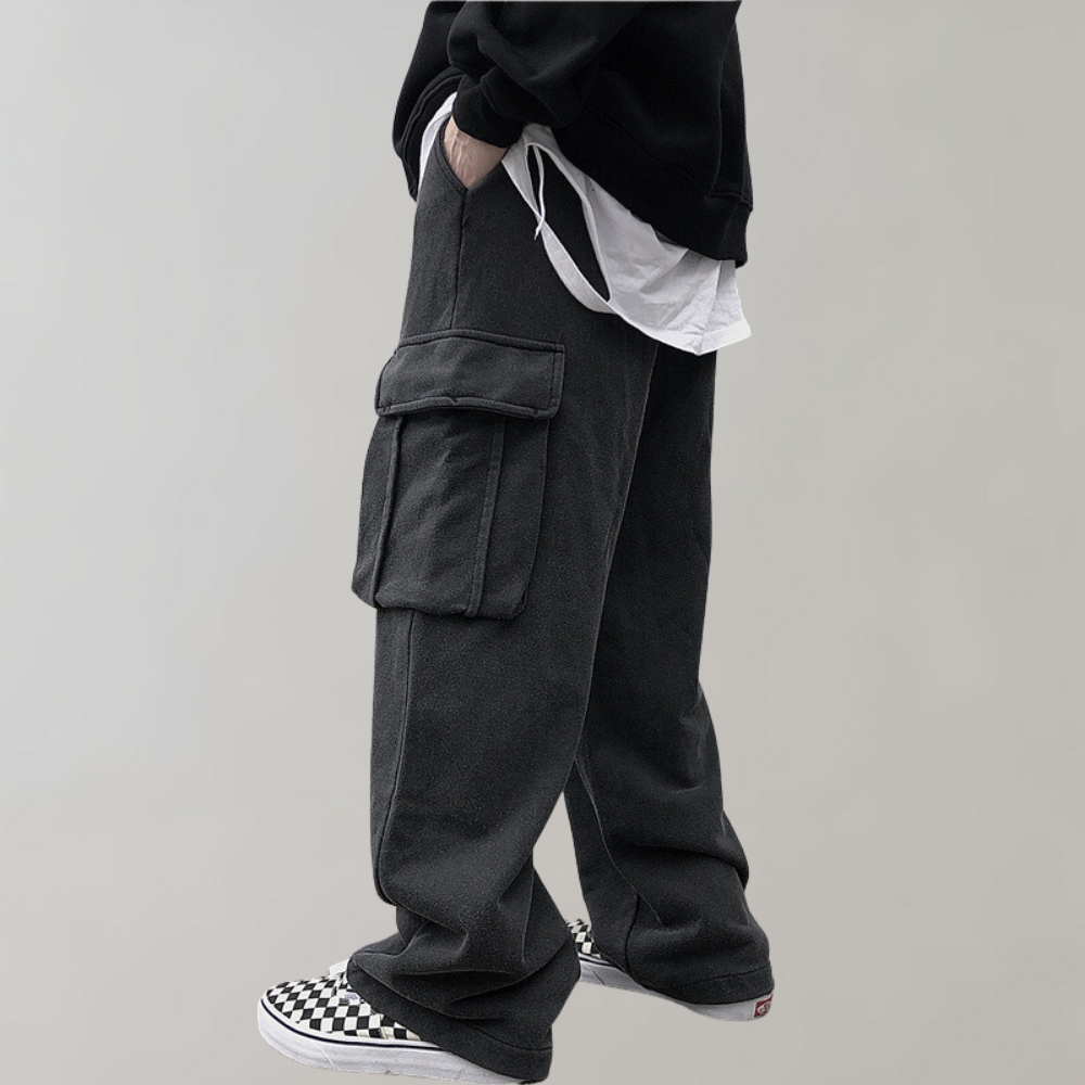 Tjalfe - Stylische Cargo-Hose aus Cord mit verstellbarem Kordelzug