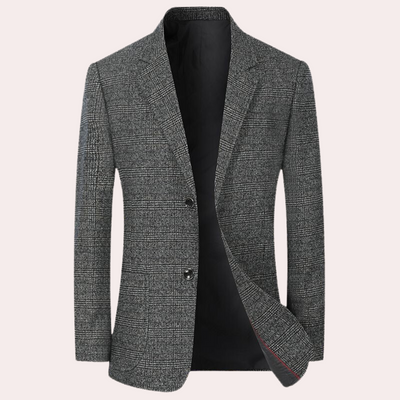 Mimir - Stilvoller Retro-Karierter Blazer für Männer