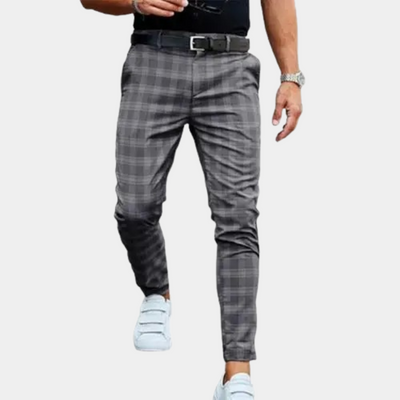 Delmore - Trendige karierte Herrenhosen für einen stilvollen Look