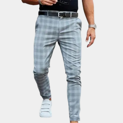 Delmore - Trendige karierte Herrenhosen für einen stilvollen Look