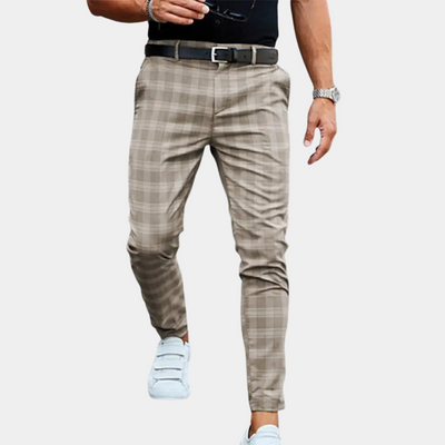 Delmore - Trendige karierte Herrenhosen für einen stilvollen Look