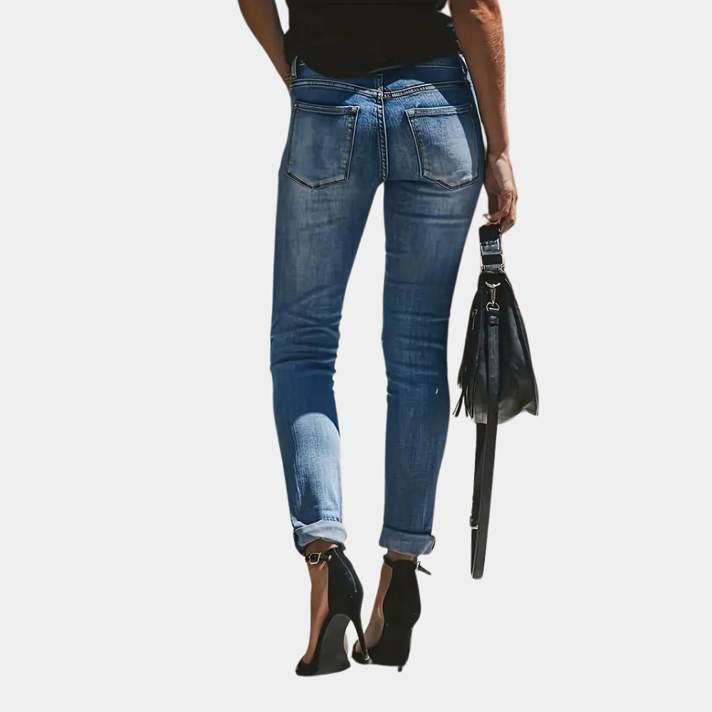 Harriet - Trendy gerippte Freizeitjeans