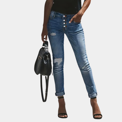 Harriet - Trendy gerippte Freizeitjeans