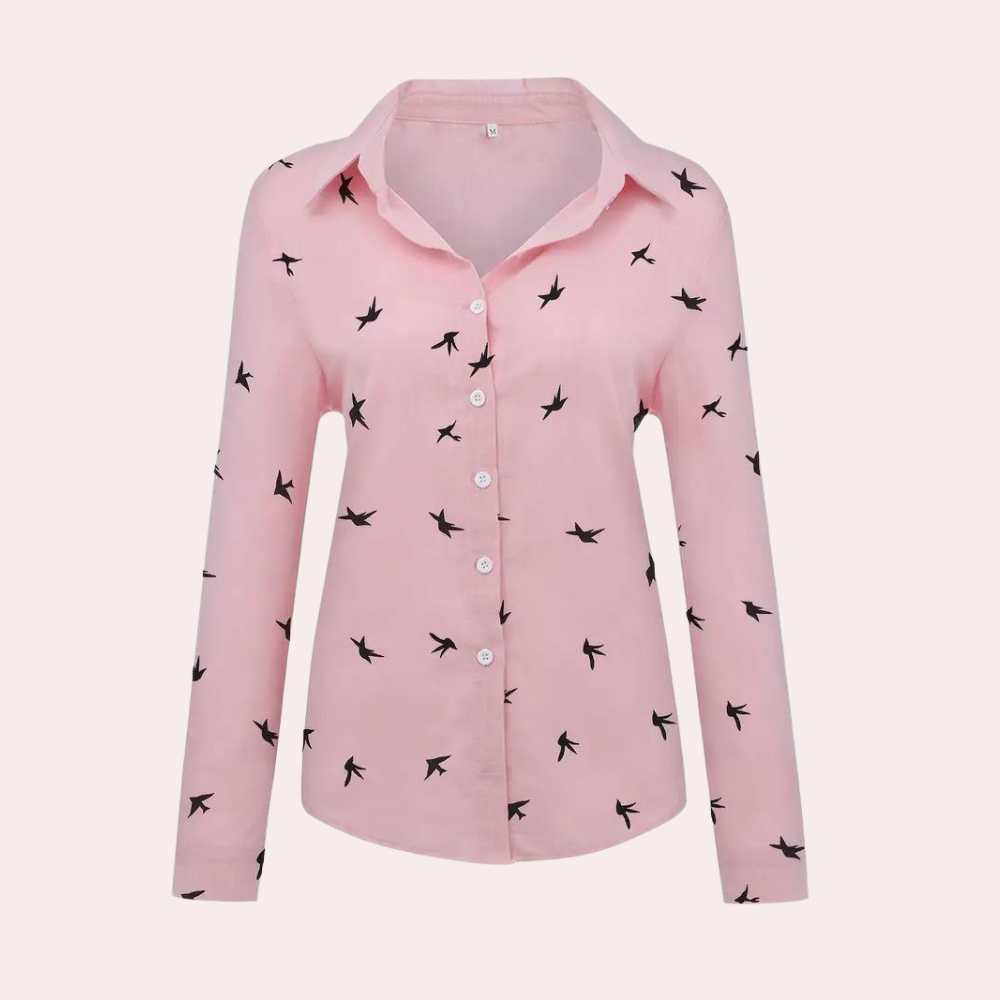 Laumina - Elegante Damenbluse mit langen Ärmeln
