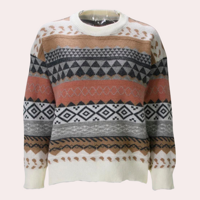 Gestreifter Damenpullover im Retro-Look - zeitlose Eleganz für Ihre Garderobe