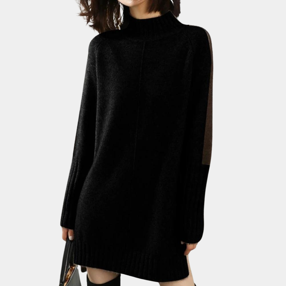 Eleganter langer Damenpullover für einen zeitlosen Look