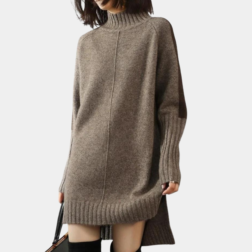 Eleganter langer Damenpullover für einen zeitlosen Look