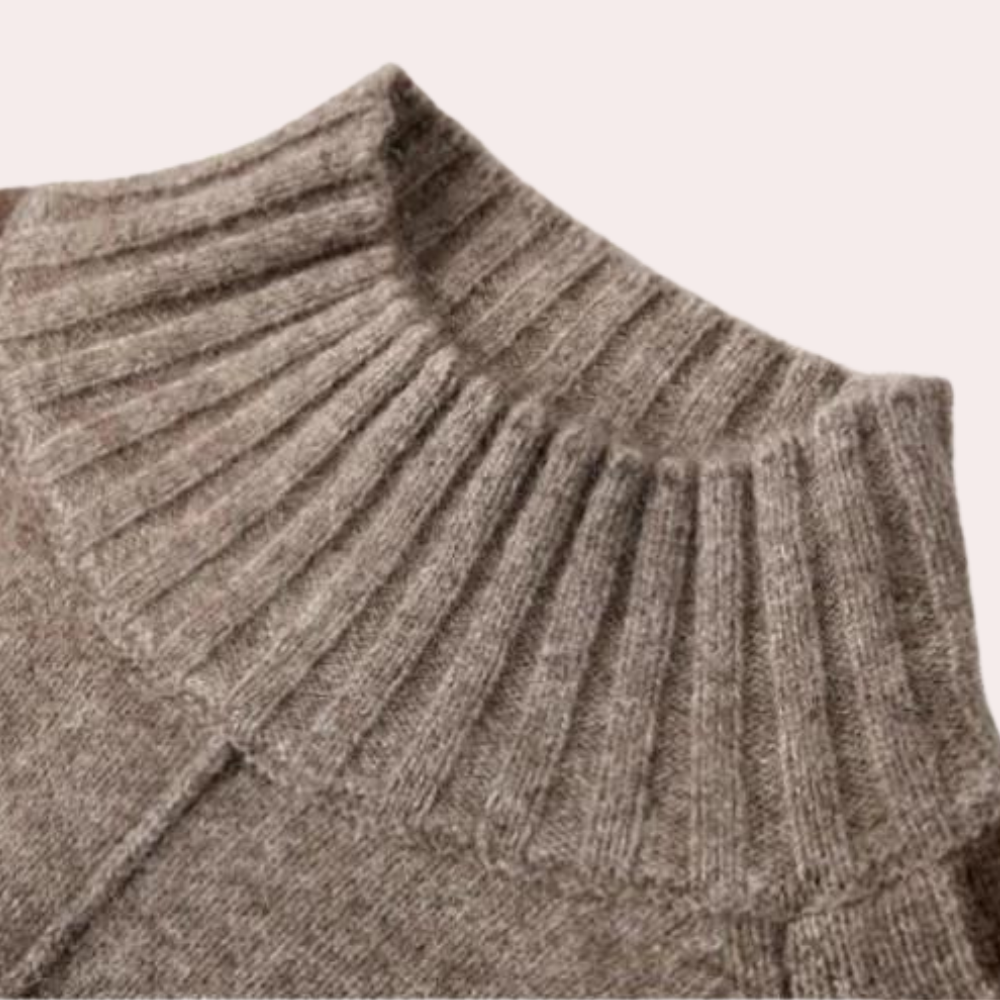 Eleganter langer Damenpullover für einen zeitlosen Look