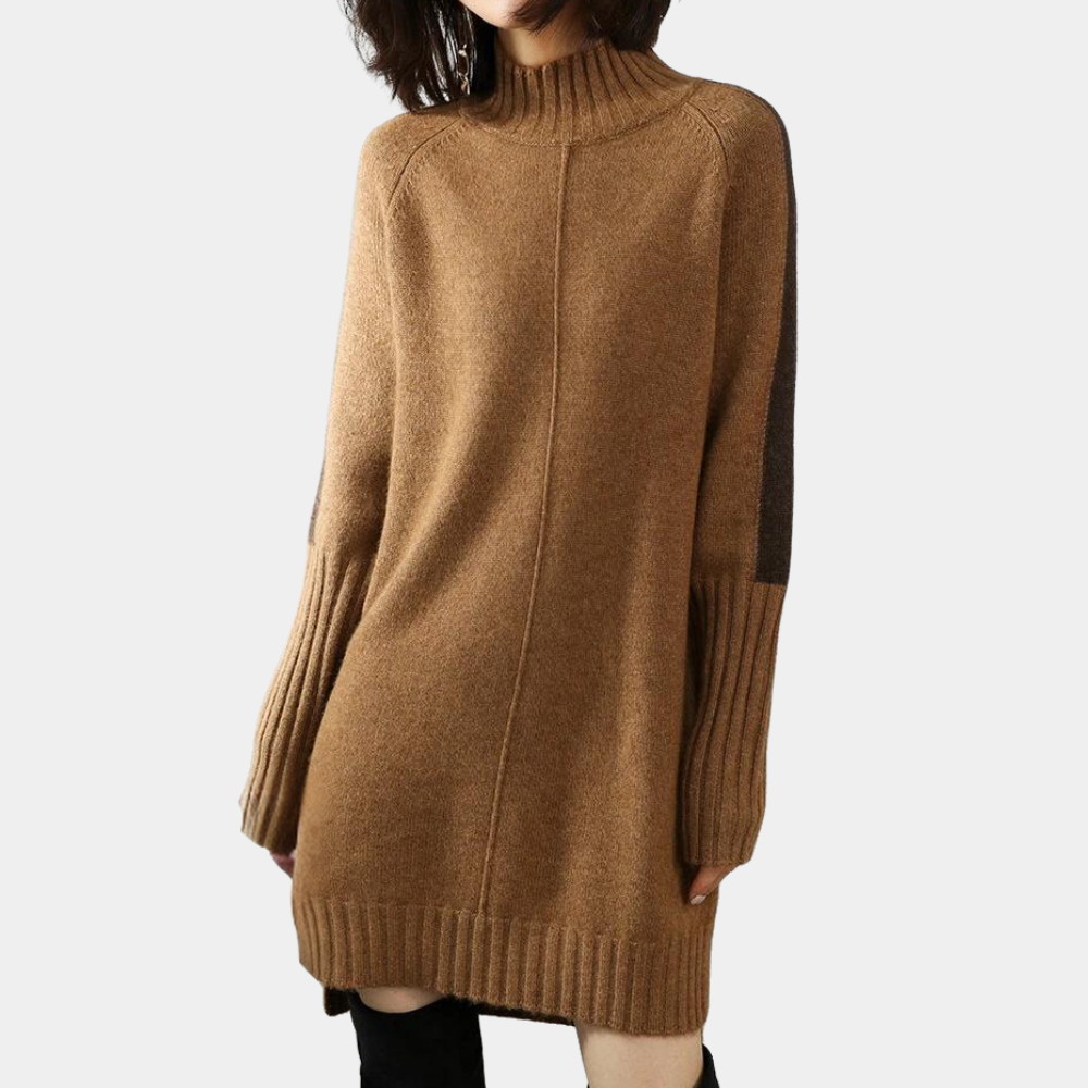 Eleganter langer Damenpullover für einen zeitlosen Look