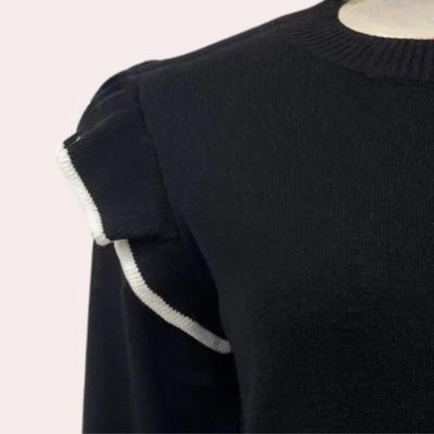 Sofia - Stylischer und kuscheliger Damenpullover mit trendigen Rüschen