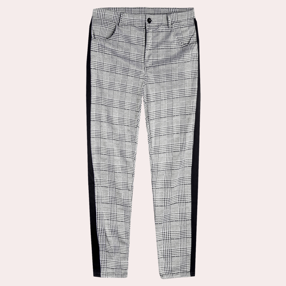 Anton - Vintage karierte Skinny-Fit-Hose für Männer