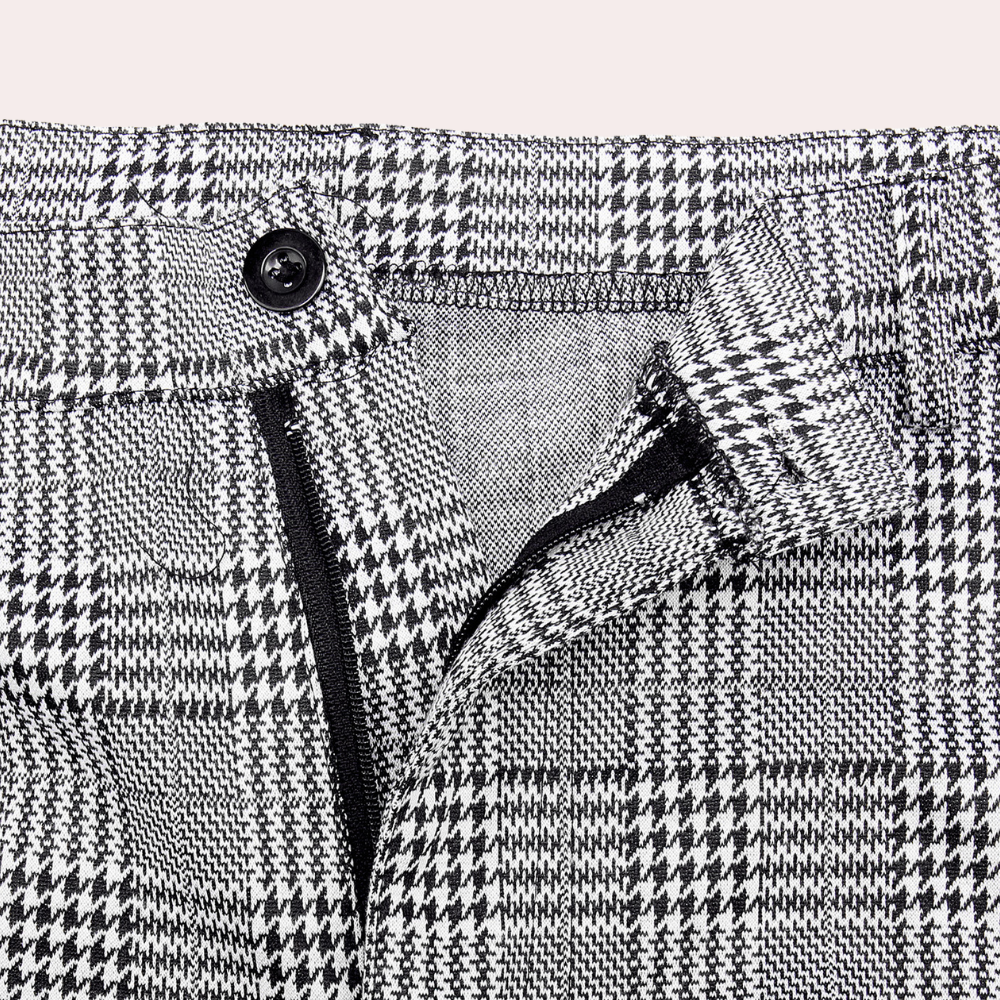 Anton - Vintage karierte Skinny-Fit-Hose für Männer