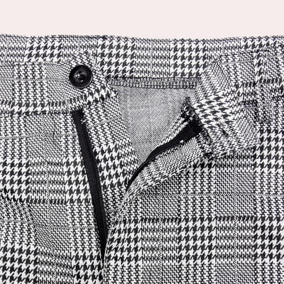 Anton - Vintage karierte Skinny-Fit-Hose für Männer
