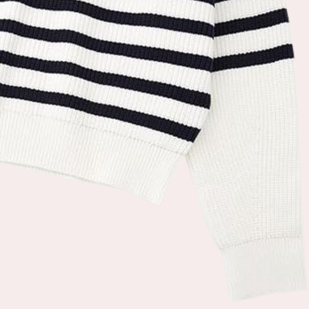 Schicker Damenpullover mit modischem Reißverschluss