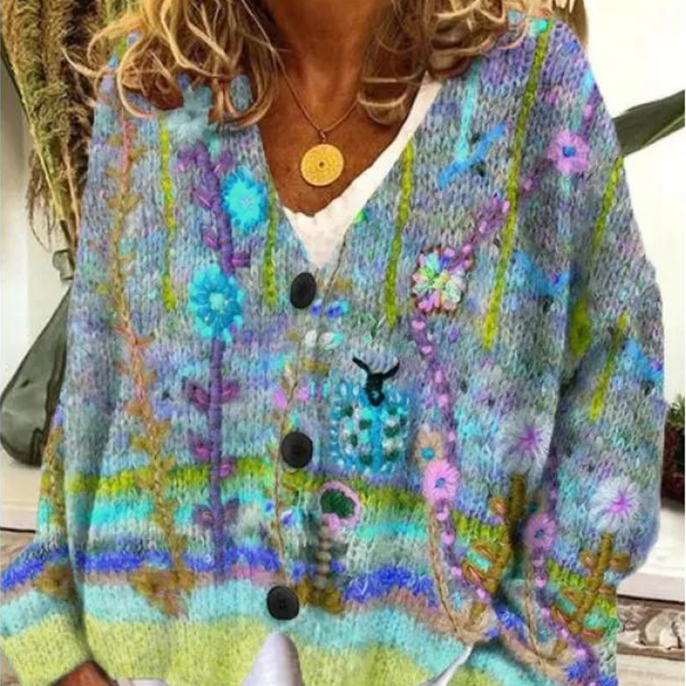 Schicker und fröhlicher Damenpullover für einen modischen Look
