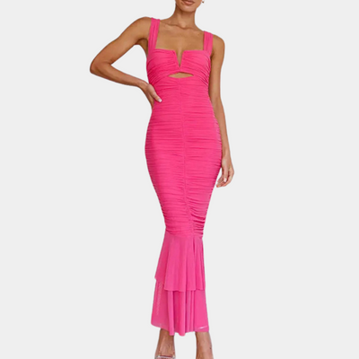 Aleksandra - Elegantes und figurbetontes Maxikleid für Frauen