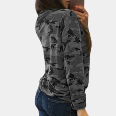 Sidonia - Eleganter und bequemer Camouflage-Pullover für einen trendigen Look