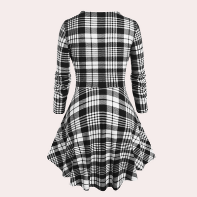 Andrada - Stilvolles Damen-Karokleid für einen raffinierten Look