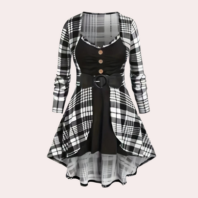 Andrada - Stilvolles Damen-Karokleid für einen raffinierten Look