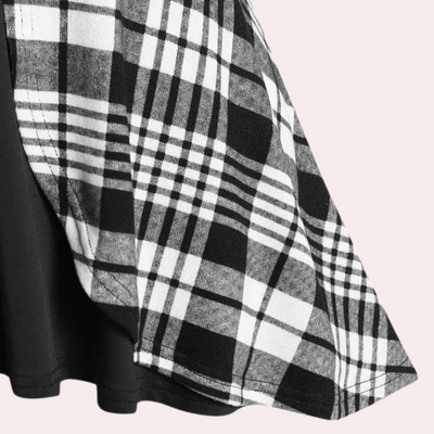 Andrada - Stilvolles Damen-Karokleid für einen raffinierten Look