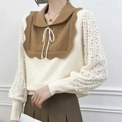 Luxuriös gestrickter Pullover für die stilbewusste Frau