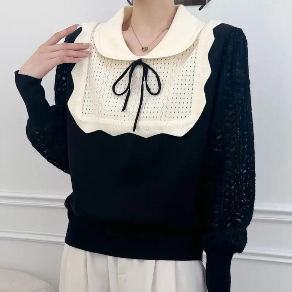 Luxuriös gestrickter Pullover für die stilbewusste Frau