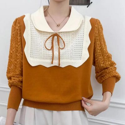 Luxuriös gestrickter Pullover für die stilbewusste Frau