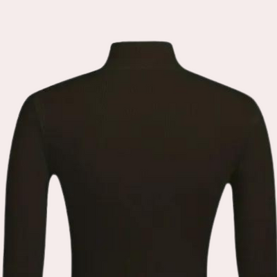 Rudolfa - Luxe Comfort Damen-Wickelpullover mit hohem Halsausschnitt