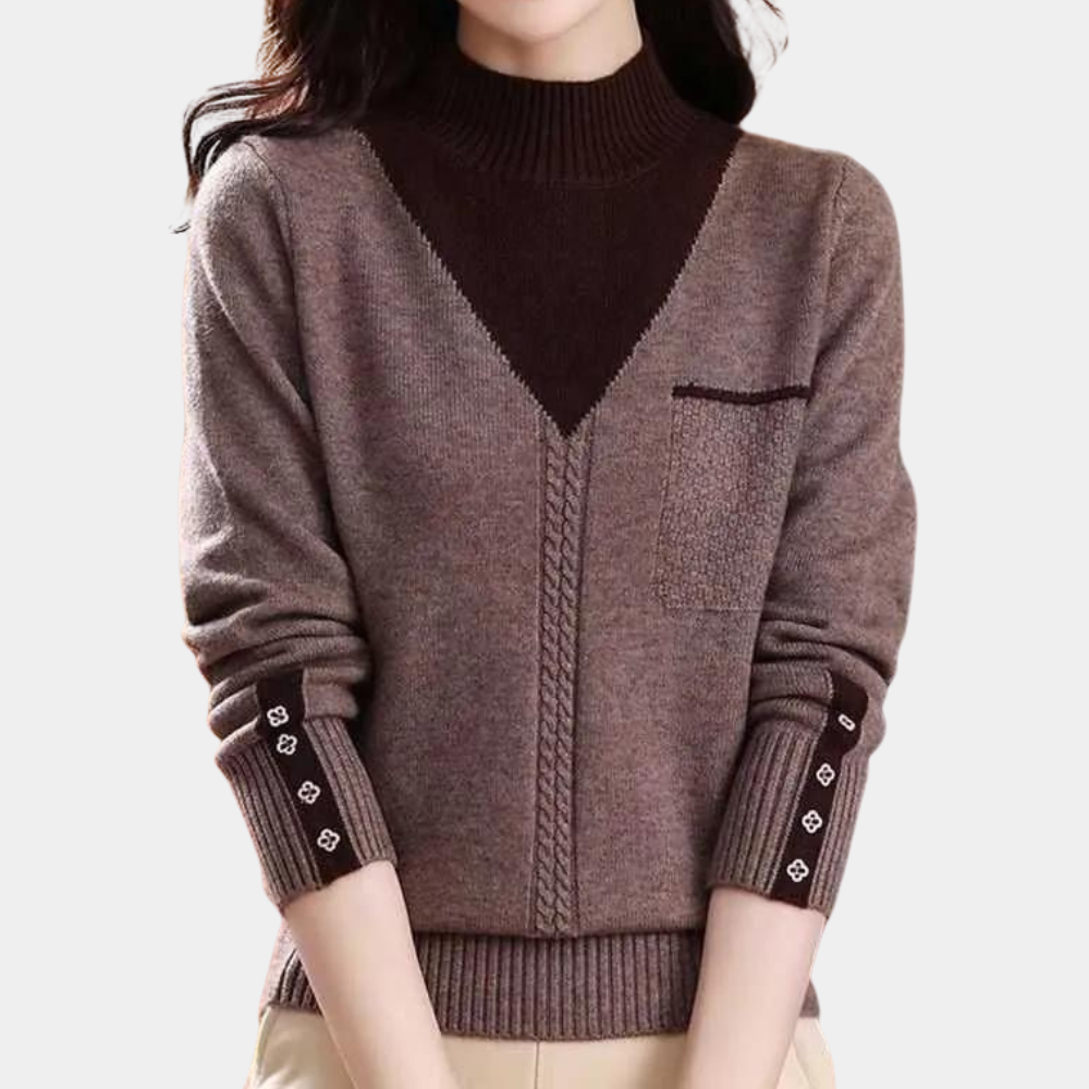 Tica - Modischer und bequemer Damenstrickpullover für einen warmen Look