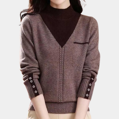 Tica - Modischer und bequemer Damenstrickpullover für einen warmen Look