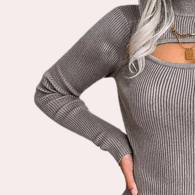 Andromeda - Modisches und trendiges Hohlstrickkleid für Frauen
