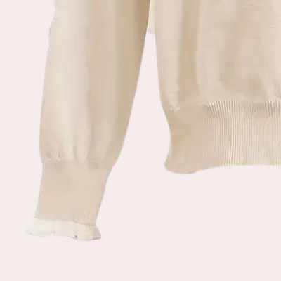 Zuleika - Schicker Damenpullover mit eleganten Perlen verziert