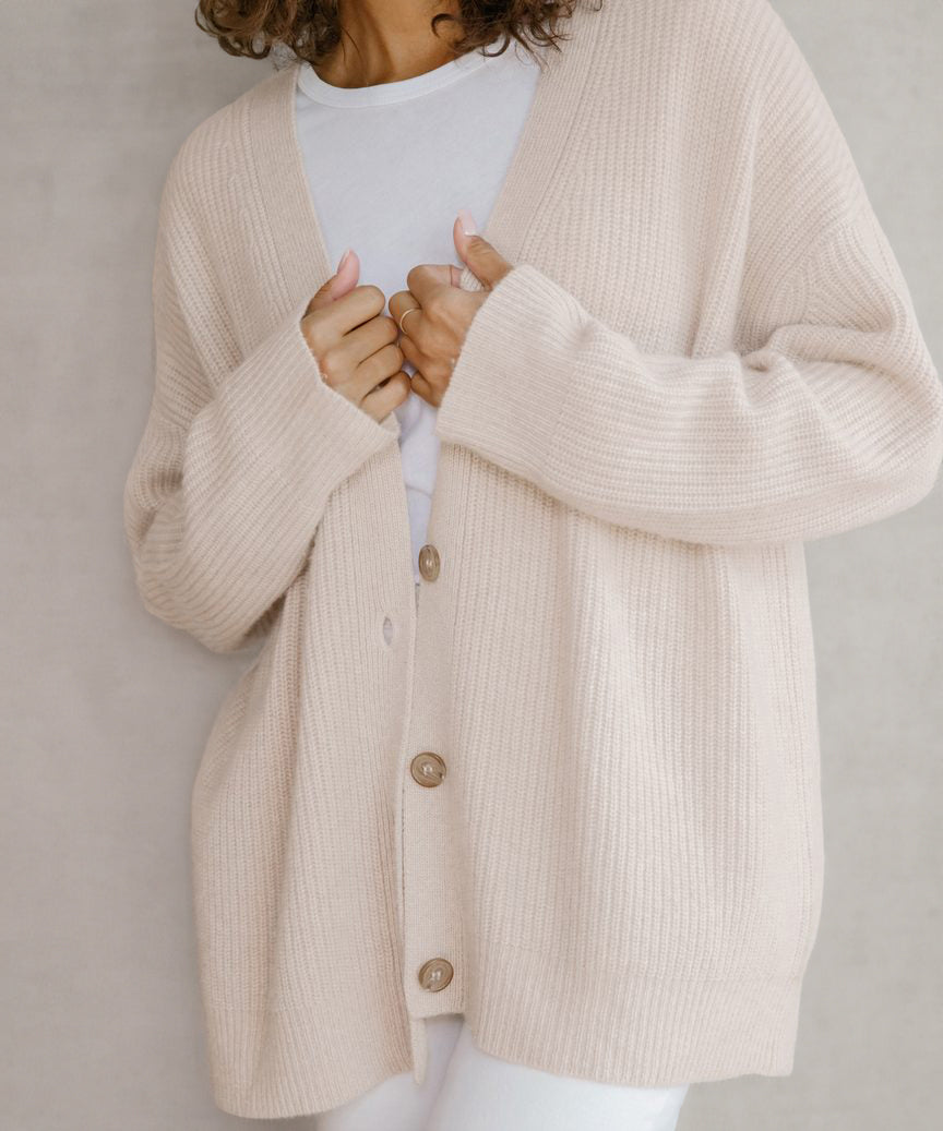 Emelina - Luxuriöser Kaschmir-Kokon-Cardigan