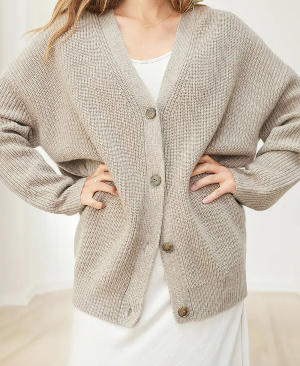Emelina - Luxuriöser Kaschmir-Kokon-Cardigan