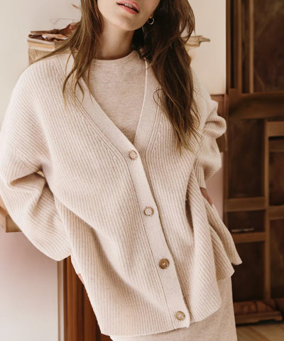 Emelina - Luxuriöser Kaschmir-Kokon-Cardigan