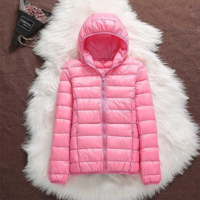 Manuela - Wasserdichte Jacke Mit Weißen Entenfedern