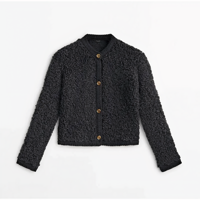 Stilvolle Eva Lambswool Strickjacke für ultimativen Komfort