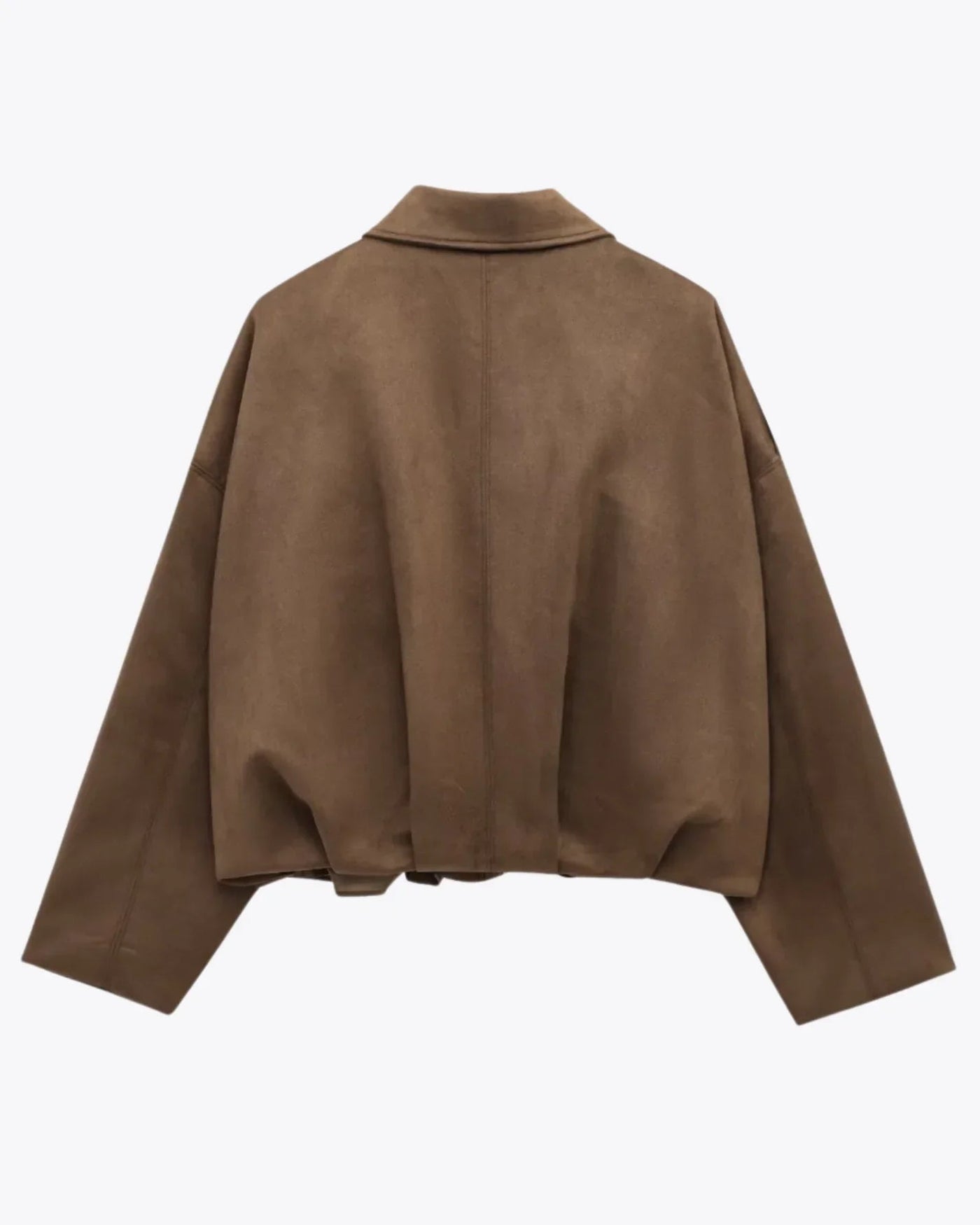 Oversized Damenjacke aus Suède – Stilvolle Jacke für jede Gelegenheit
