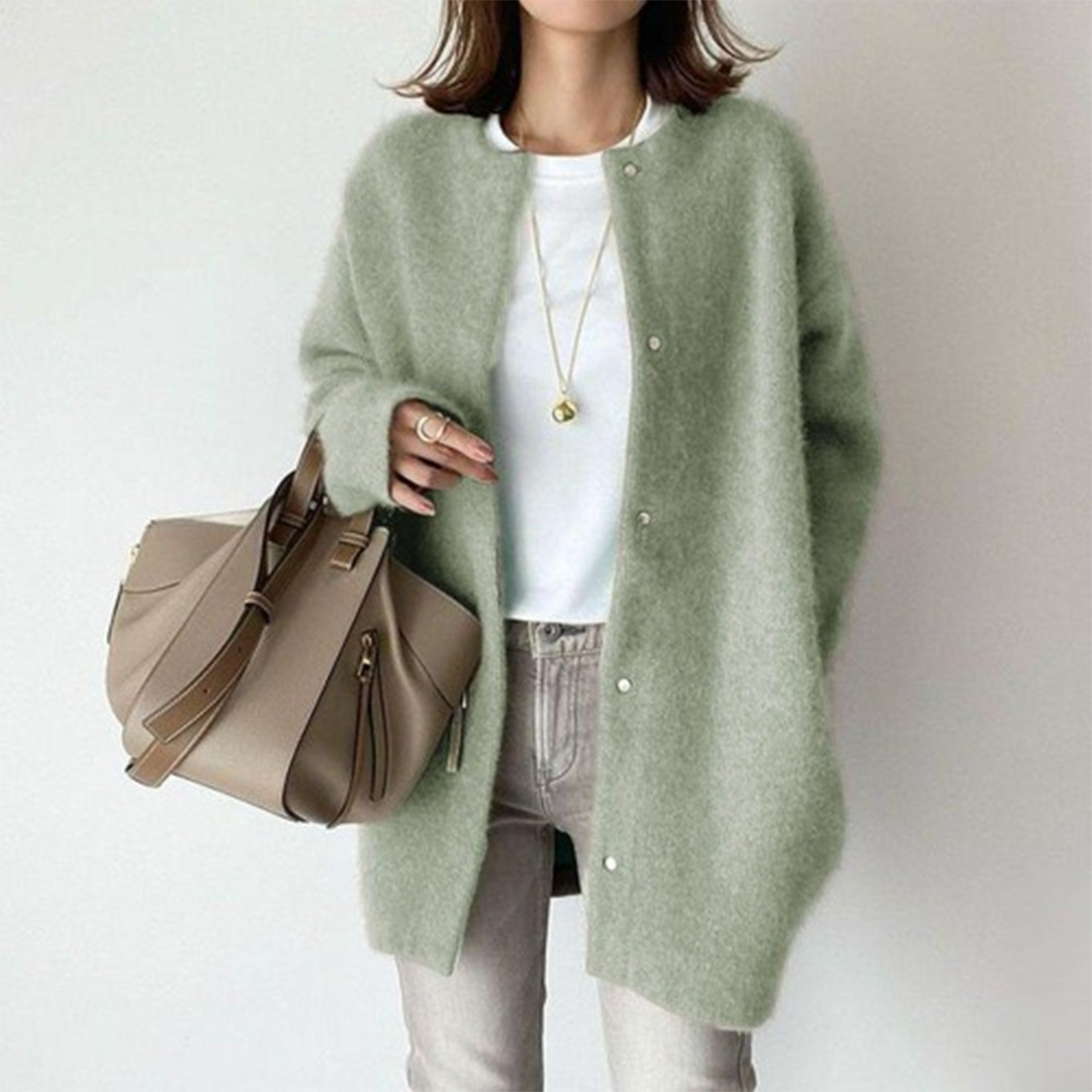 Fawn - Stilvolle und bequeme klassische Strickjacke für Frauen