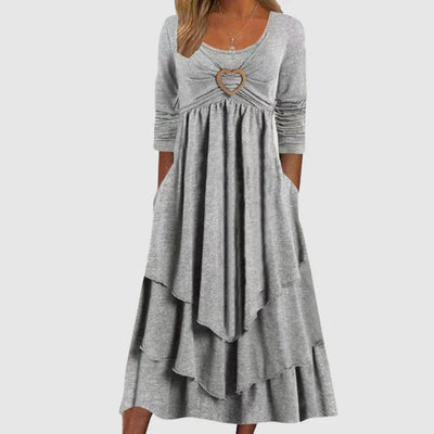 ABEBA - Elegantes langes Freizeitkleid für jeden Anlass