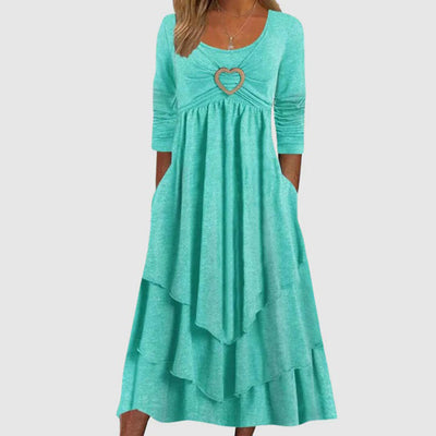 ABEBA - Elegantes langes Freizeitkleid für jeden Anlass