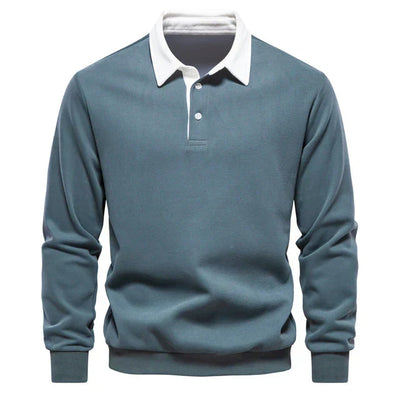 Langärmshirt Mit Polokragen