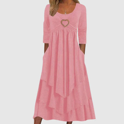 ABEBA - Elegantes langes Freizeitkleid für jeden Anlass
