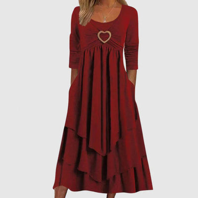ABEBA - Elegantes langes Freizeitkleid für jeden Anlass