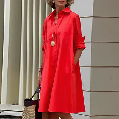 ASHLEY - Stilvolles Kleid mit eleganten langen Ärmeln